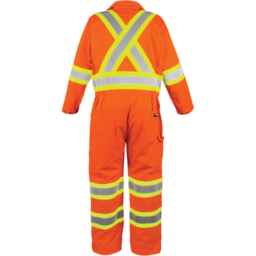 High-Visibility Unlined Coveralls, Medium, High Visibility Orange Equipment World