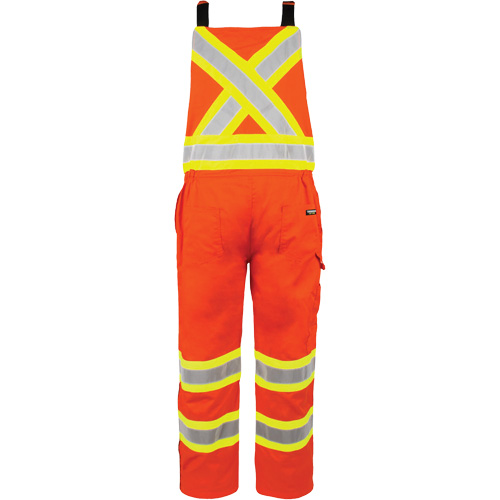 High-Visibility Unlined Overalls, Small, High Visibility Orange Equipment World
