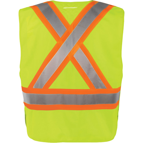 High-Visibility 5-Point Tear Away Vest, High Visibility Orange, Medium/Small, Polyester Equipment World