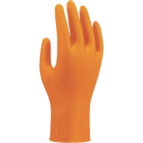 709HVO High-Visibility Disposable Gloves, 10/X-Large, Nitrile, 8-mil, Powder-Free, Orange Equipment World