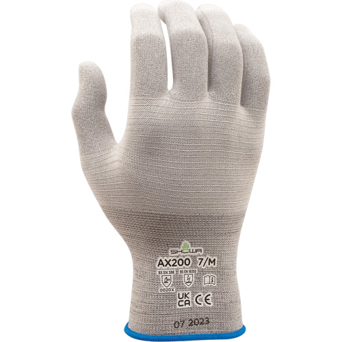 Gants AX200 ESD, Nylon, Calibre 18, 7/Moyen Equipment World