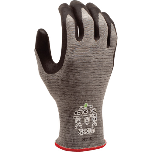 Gants DURACoil Alpha AC800 ESD, Taille 2T-Grand/10, Calibre 18, Rev&ecirc;tement Nitrile micromousse, Enveloppe en PEHP, ASTM ANSI niveau A4/EN 388 niveau D Equipment World