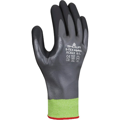 Gants r&eacute;sistants &agrave; la coupe S-TEX Alpha XC822, Taille 2T-Grand/10, Calibre 18, Rev&ecirc;tement Nitrile, Enveloppe en Tungst&egrave;ne, ASTM ANSI niveau A6 Equipment World