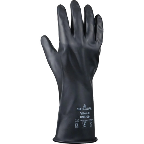 893 Chemical & Acid Resistant Gloves, Size 2X-Large/11, 12" L, Butyl Rubber/Viton&reg;, 12-mil Equipment World