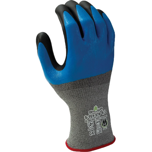 376 Cut-Resistant Gloves, 10/2X-Large, Nitrile/Foam Nitrile Coating, 13 Gauge, Polyester/Stainless Steel Shell Equipment World
