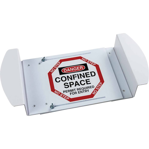 "Danger Confined Space Permit Required For Entry" Manhole Sign, 21" x 30", Polystyrene, English Equipment World