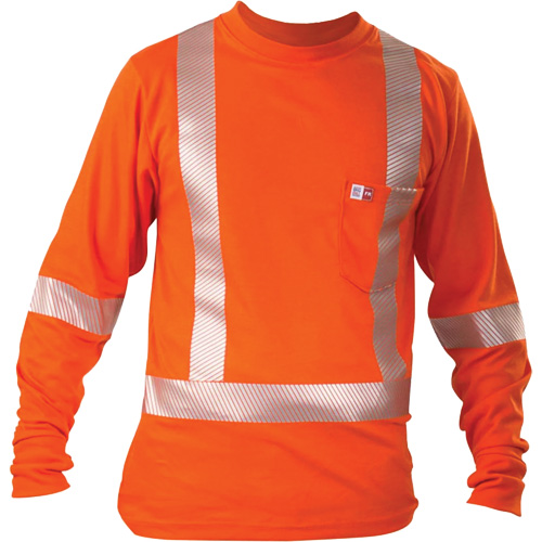 Long-Sleeved T-Shirt, Medium, Orange Equipment World