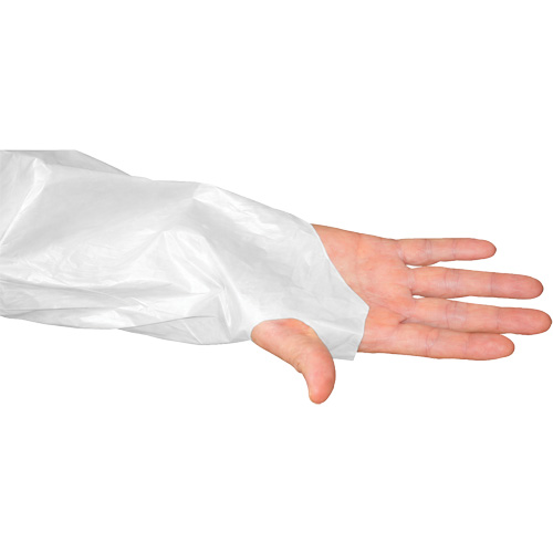 CoverMe Gown with Thumbholes, One Size, White, Polyethylene Equipment World