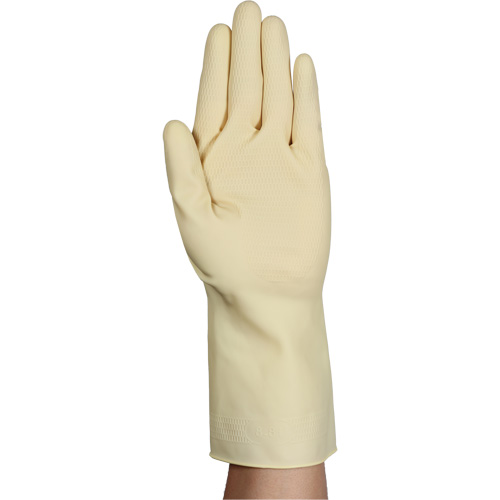 AlphaTec&reg; 87-137 Lightweight Natural Gloves, Size 7, 11.8" L, Rubber Latex, 16-mil Equipment World