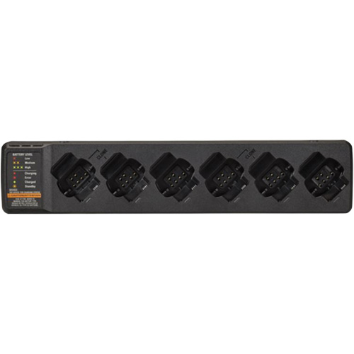 Chargeur multi-unit&eacute;s &agrave; 6 emplacements pour radio bidirectionnelle Curve Equipment World