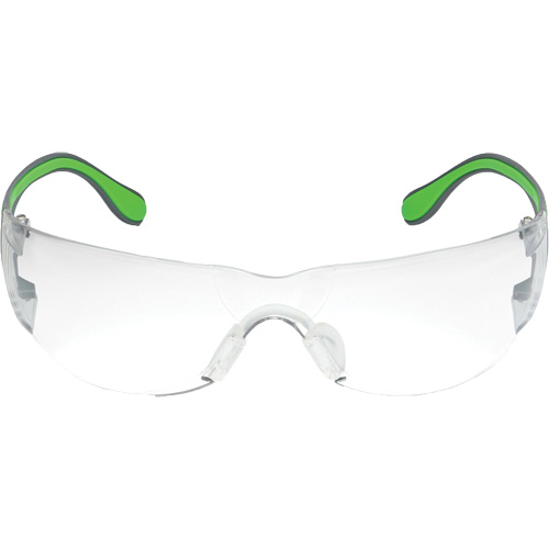 Adapt Lite Grey/Green Safety Glasses, Clear Lens, Anti-Fog/Anti-Scratch, ANSI Z87+/Meets/Exceeds CSA Z94.3 Equipment World