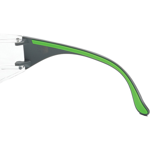 Adapt Lite Grey/Green Safety Glasses, Clear Lens, Anti-Fog/Anti-Scratch, ANSI Z87+/Meets/Exceeds CSA Z94.3 Equipment World