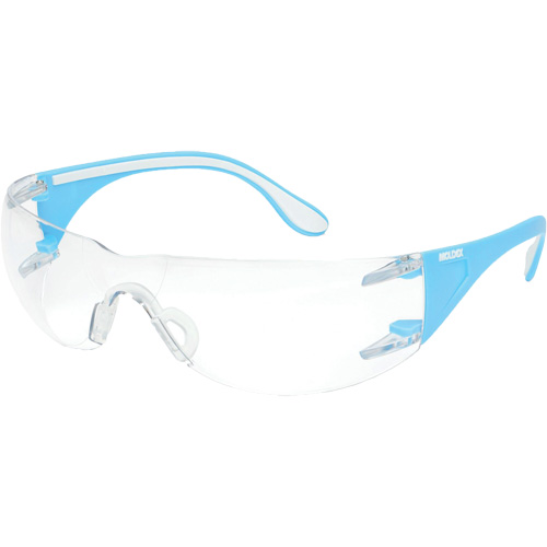 Adapt Lite Blue/White Safety Glasses, Clear Lens, Anti-Fog/Anti-Scratch, ANSI Z87+/Meets/Exceeds CSA Z94.3 Equipment World