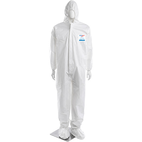 CoverMe XP1800 Coverall, Large, White, Microporous Equipment World