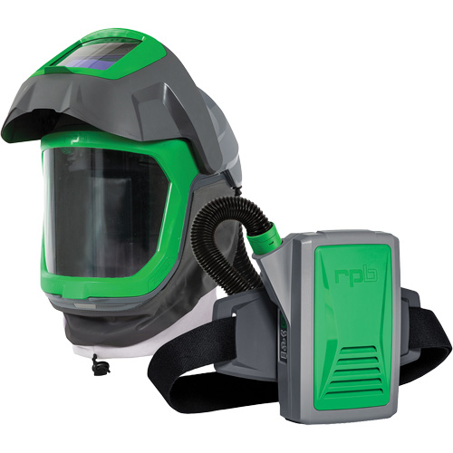 Z-Link Respirator Helmet with Face Seal, Visor & Belt Mount, Facepiece Respirator/Welding Helmet, Lithium-Ion Battery Equipment World