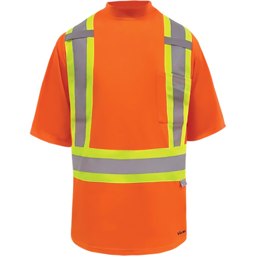 T-shirt de s&eacute;curit&eacute; doubl&eacute; de bambou Viking, Polyester, Moyen, Orange haute visibilit&eacute; Equipment World