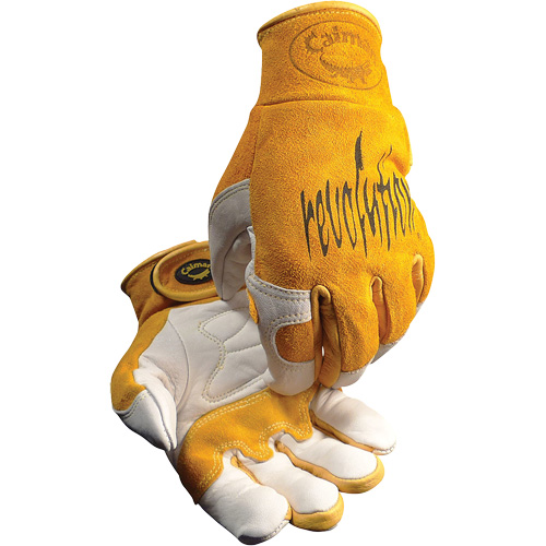 Caiman&reg; Premium TIG/MIG Welder's Gloves with Hook & Loop Closure, Split Cowhide, Size Medium Equipment World