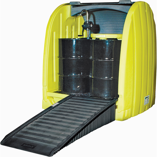 Drum Hardcover & Spillpallet, 65" L x 58" W x 69" H, 6000 lbs. Load Capacity Equipment World