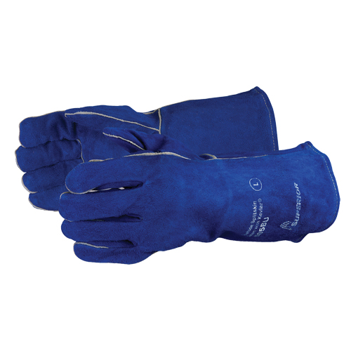 Welding Gloves, Split Cowhide, Size One Size Equipment World