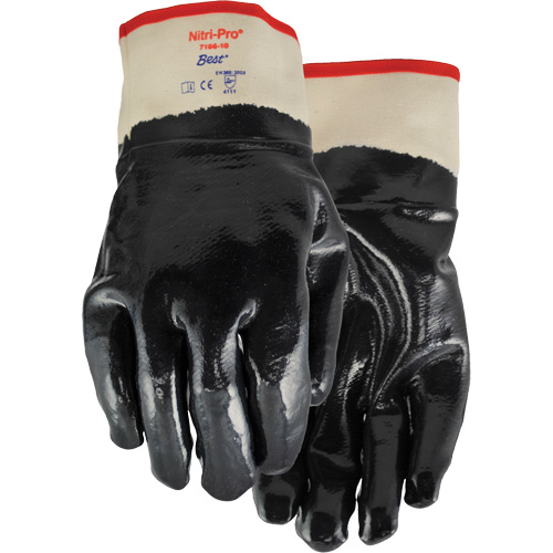 Nitri-Pro&reg; Coated Gloves, 9/Large, Nitrile Coating, Jersey/Cotton Shell Equipment World