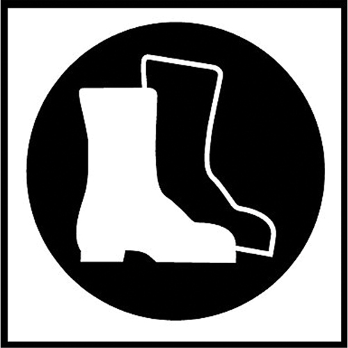 &eacute;tiquettes avec pictogramme Right to Know - Bottes, Vinyle, Feuille, 5/8" lo x 3/4" la Equipment World