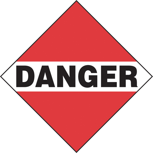 Danger Mixed Load TDG Placard, Aluminum Equipment World
