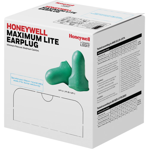 Howard Leight Maximum Lite Low-Pressure Foam Earplugs, Bulk - B Equipment World