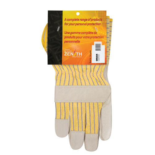 Standard-Duty Dry-Palm Fitters Gloves, Large, Grain Cowhide Palm, Cotton Inner Lining Equipment World