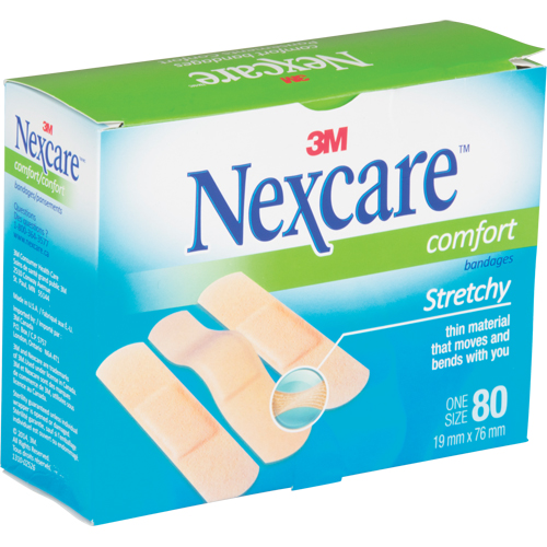 Nexcare Comfort Strips, Rectangular/Square, 3", Fabric, Sterile Equipment World