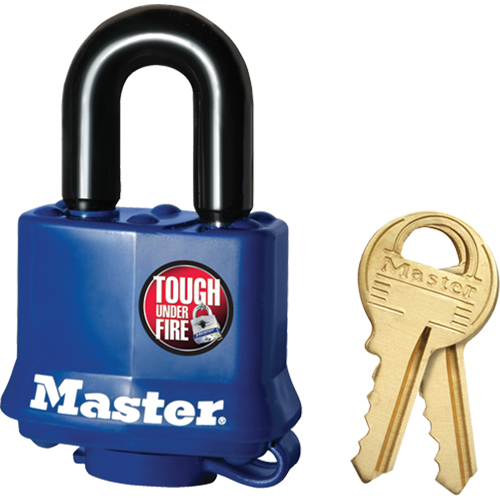 Weather-Resistant Padlock, Keyed Different, Laminated Steel, 1-9/16" Width Equipment World