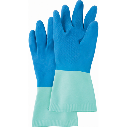 Protector Gloves, Size X-Large/9/9.5, 13" L, Nitrile, Flock-Lined Inner Lining, 28-mil Equipment World