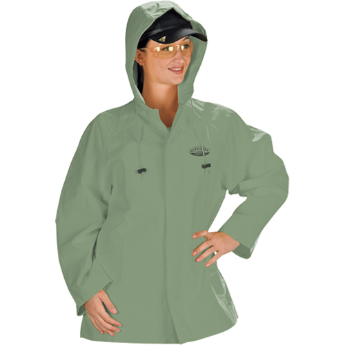 Hurricane Flame Retardant/Oil Resistant Rain Suits - Jacket, 4X-Large, Green Equipment World