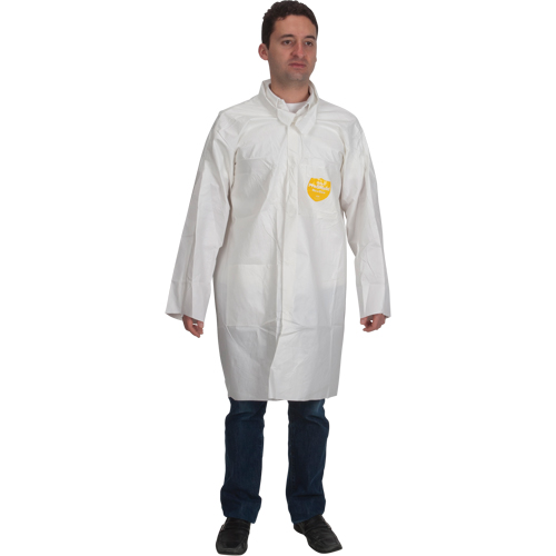 ProShield&reg; 60 Lab Coat, Microporous/Polypropylene, White, Medium Equipment World