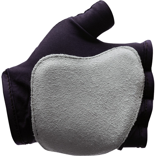 Anti-Impact Fingerless Left-Hand Glove, X-Small, Split Leather Palm, Slip-On Cuff Equipment World