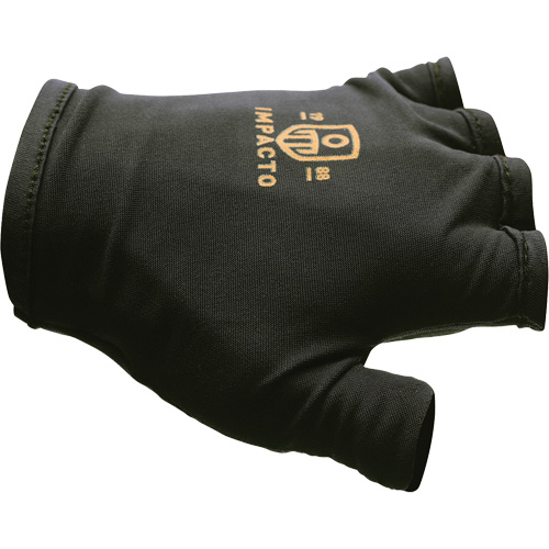 Anti-Impact Fingerless Left-Hand Glove, X-Small, Split Leather Palm, Slip-On Cuff Equipment World