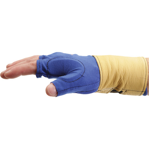 Fingerless Glove Liner with Wrist Restrainer, Size X-Small, Poly-Cotton Palm Equipment World
