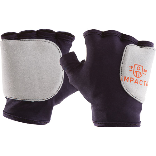 Palm/Side Fingerless Protection Gloves - Right, X-Small, Suede Palm, Slip-On Cuff Equipment World