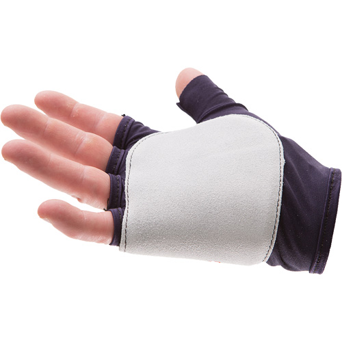Palm/Side Fingerless Protection Gloves - Right, X-Small, Suede Palm, Slip-On Cuff Equipment World