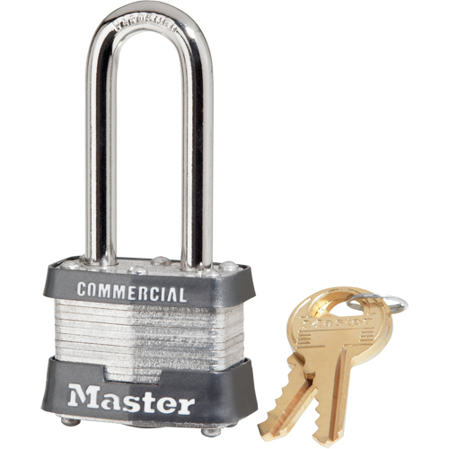 Wide Padlock, Keyed Alike, Laminated Steel, 1-9/16" Width Equipment World
