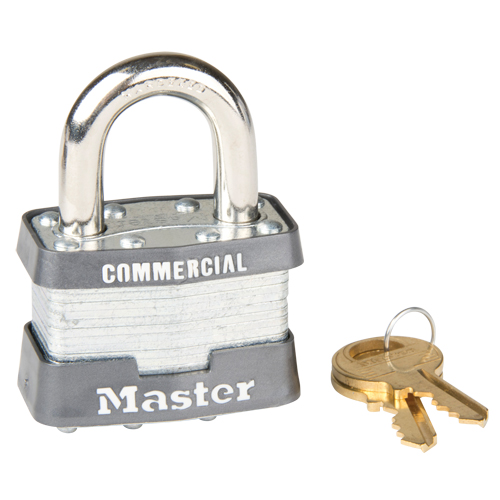 Pin Tumbler Padlock, Keyed Alike, Laminated Steel, 1-3/4" Width Equipment World