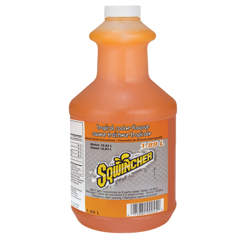 Sqwincher Boisson de r&eacute;hydratation, Concentr&eacute;, Fraîcheur tropicale Equipment World