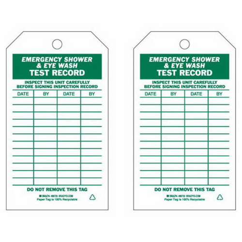 &eacute;tiquettes de rapport d'essai/inspection, Papier, 4" la x 7" h, Anglais Equipment World