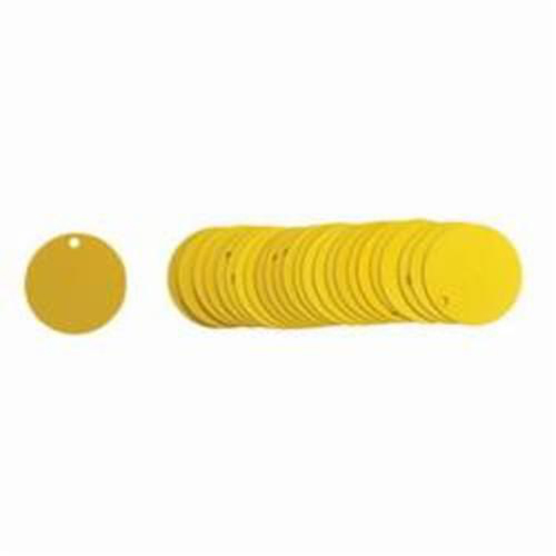 Blank Round Valve Tags, Aluminum, 1.5" dia Equipment World