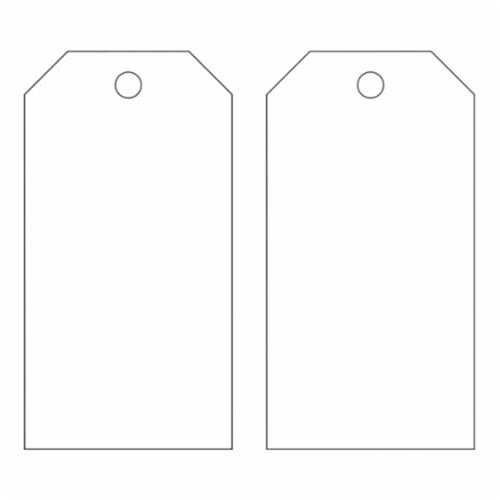 Blank Accident Prevention Tags, Metal, 3" W x 5-3/4" H Equipment World