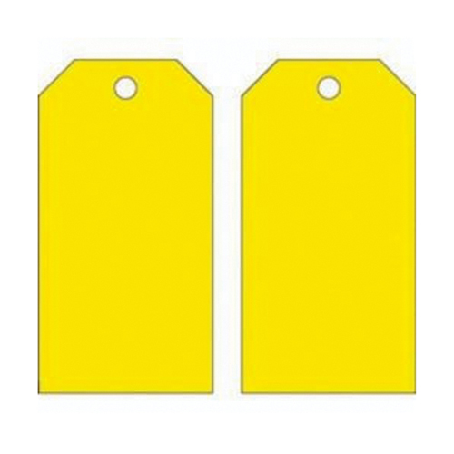Blank Accident Prevention Tags, Metal, 3" W x 5-3/4" H Equipment World