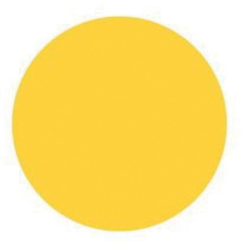 Round Write-On Labels, Circle, 1.5" L x 1.5" W, Yellow Equipment World