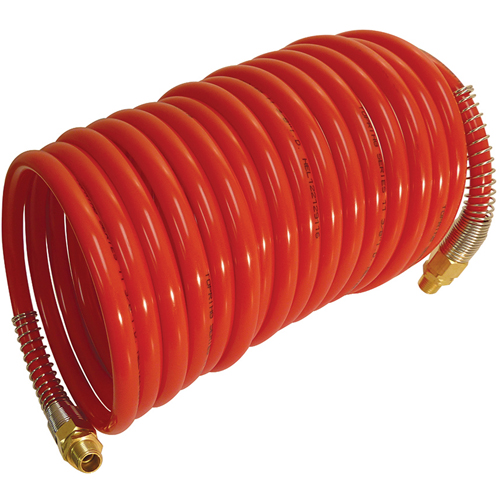 Series 11 Self Storing Nylon Air Hoses, Air, 3/8" ID x 12.5' L, Nylon, 200 PSI at 23 °C Equipment World