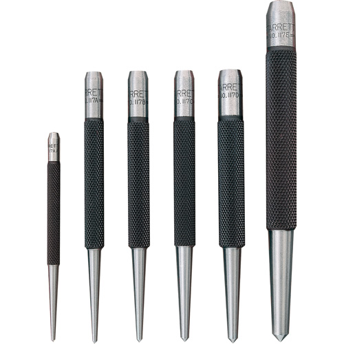 Centre Punches With Round Shanks, 5 Pieces Equipment World