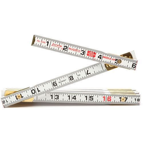 R&egrave;gle de maçon Red End, 6' lo, Bois, Graduations de 1/16" Equipment World