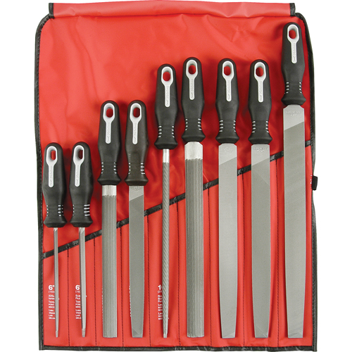 9-Piece Ergonomic File Set, 9 Pcs Equipment World